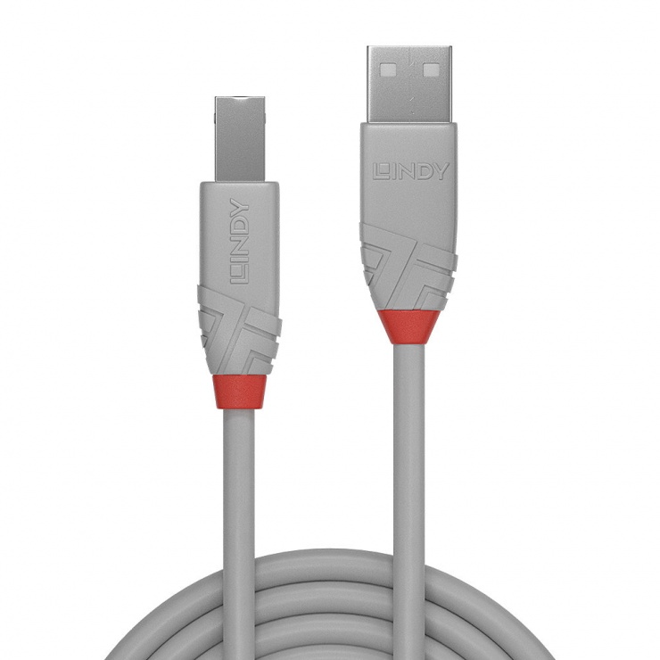 Imagine Cablu USB-A la USB-B de imprimanta Anthra Line 3m, Lindy L36689